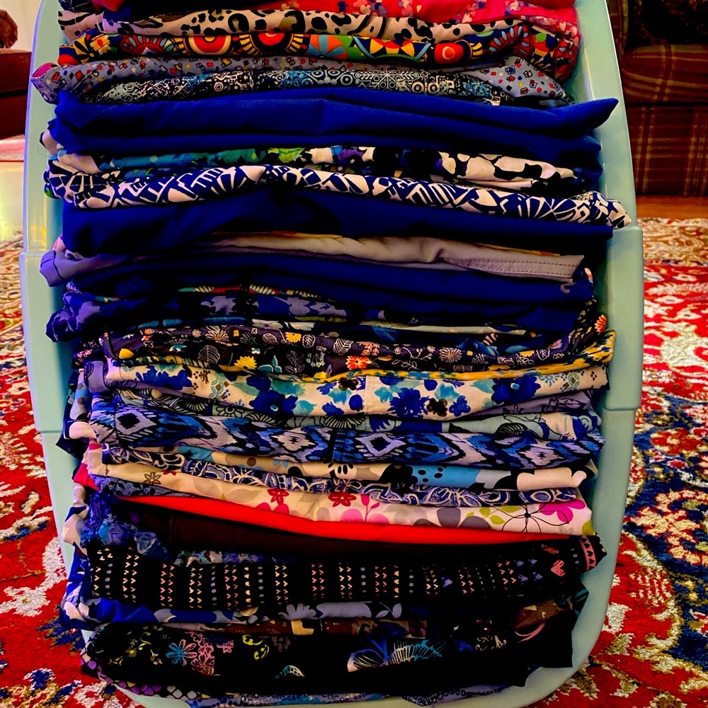 Many new and slightly used Nursing Uniforms. Mostly tops, some pants. Exc. cond.